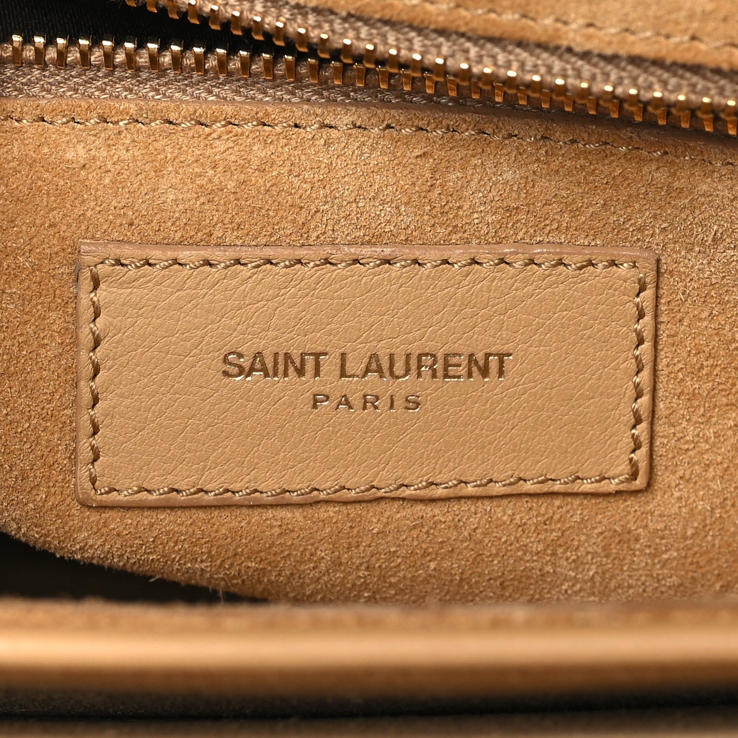 Saint Laurent Calfskin Classic Y Satchel Beige 6 of 11