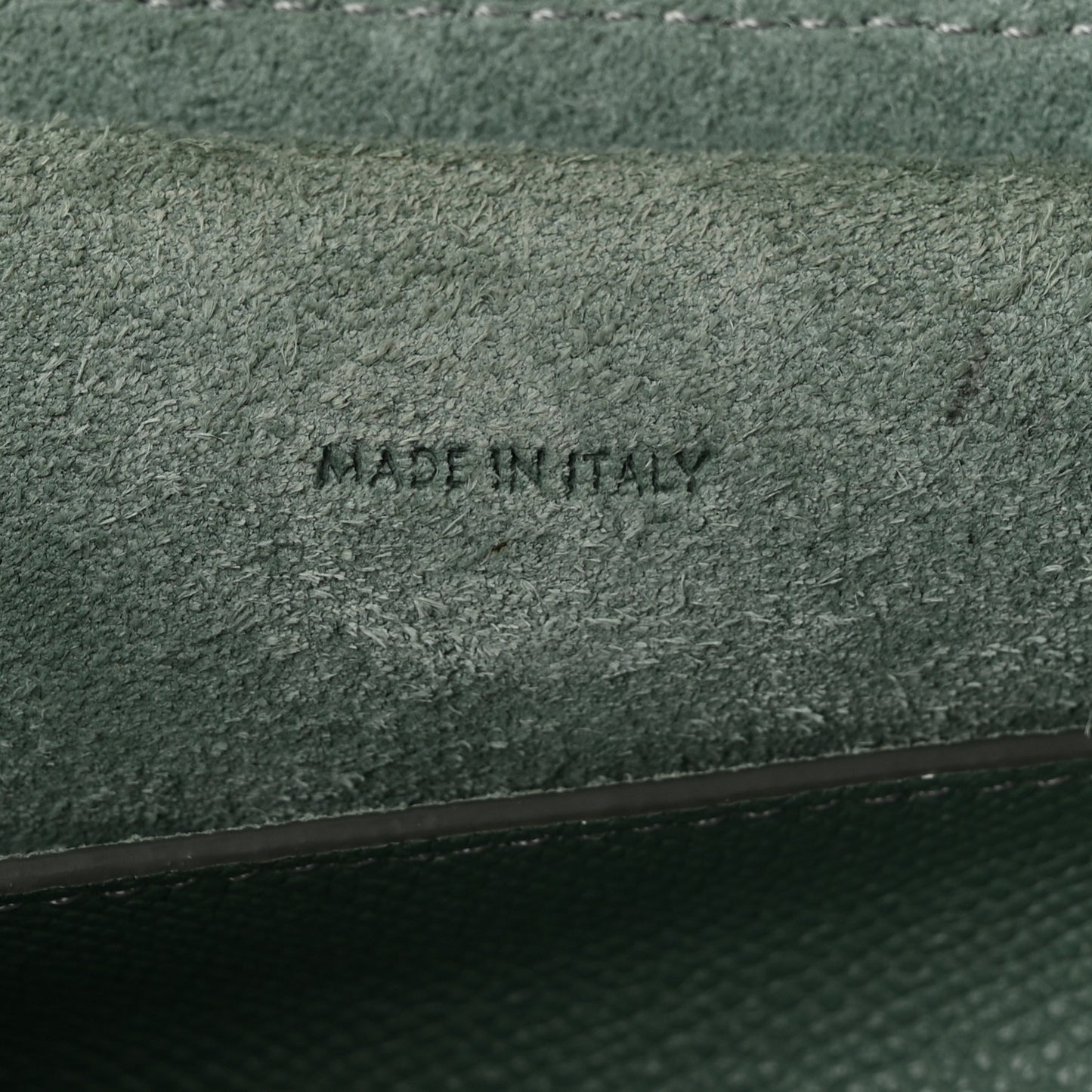 Grained Calfskin Micro Belt Bag Celadon