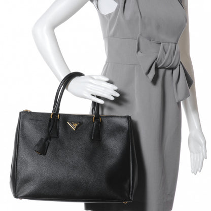 Prada Saffiano Lux Medium Tote Nero Black 2 of 9