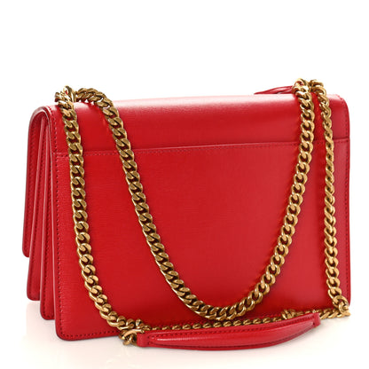 Saint Laurent Calfskin Medium Monogram Sunset Rouge Eros 3 of 9