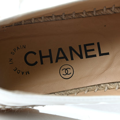 Chanel Patent CC Espadrilles 36 White Black 7 of 8