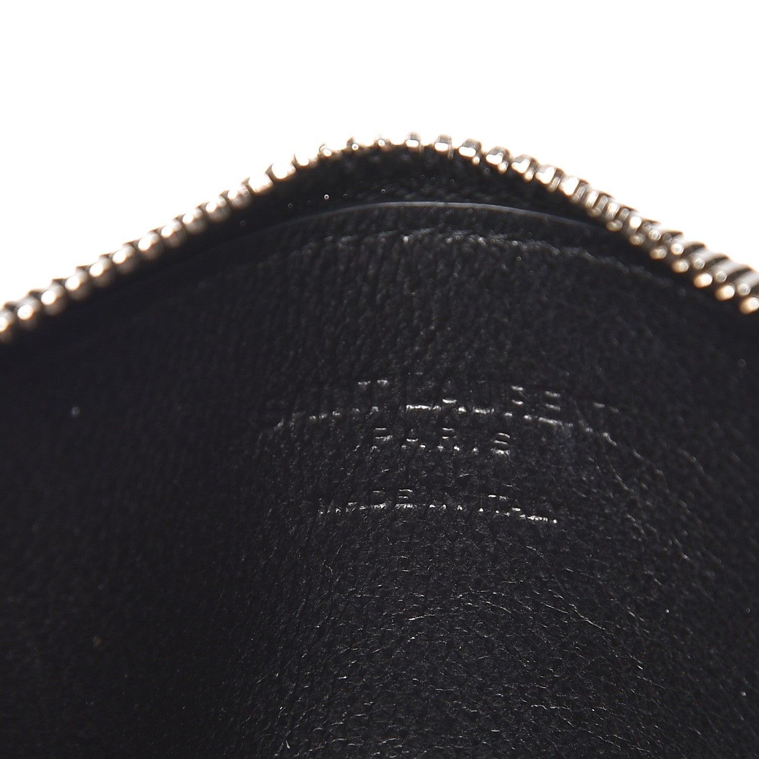 Saint Laurent Grained Calfskin 5 Fragments Zip Pouch Card Holder Black 7 of 8