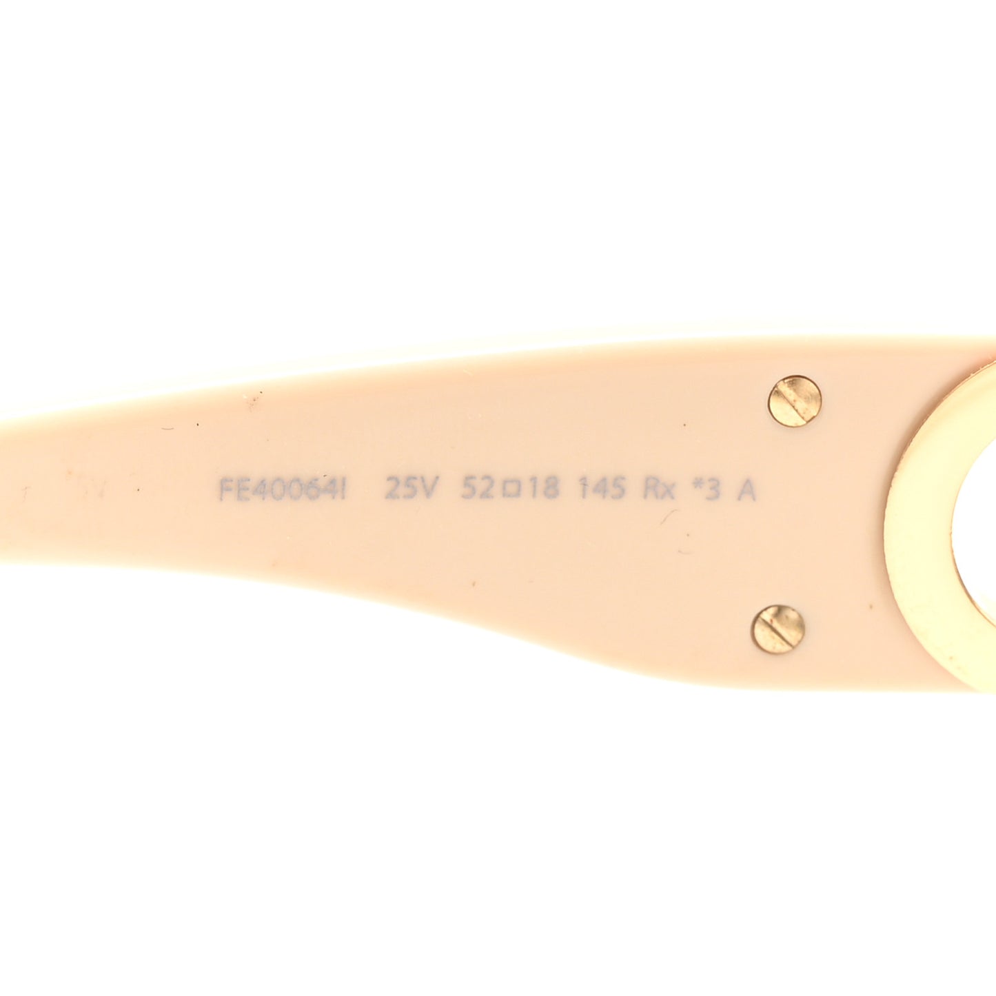 Acetate Fendi Square Sunglasses FE40100I Beige Gold