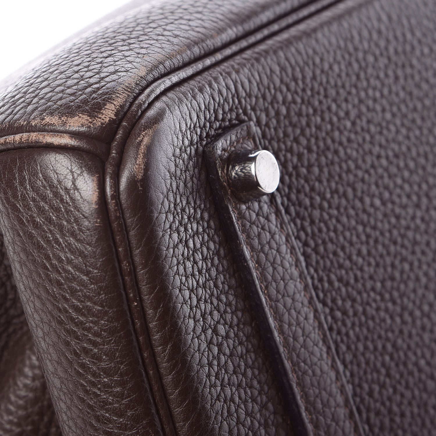 Hermes Taurillon Clemence Birkin 35 Chocolate 17 of 37