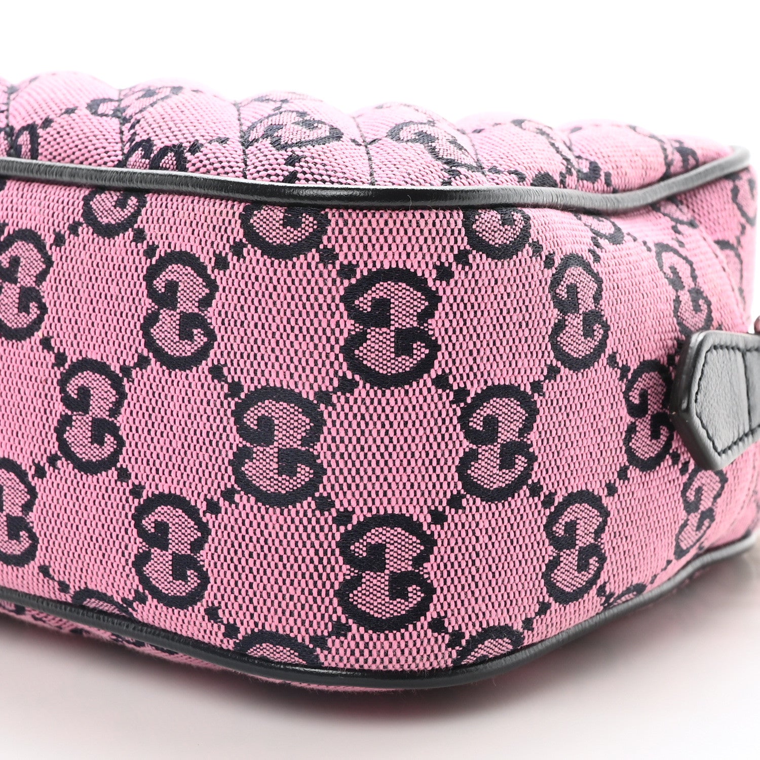 Gucci Monogram Multicolor Matelasse Diagonal Small GG Marmont Chain Shoulder Bag Pink Blue 10 of 10