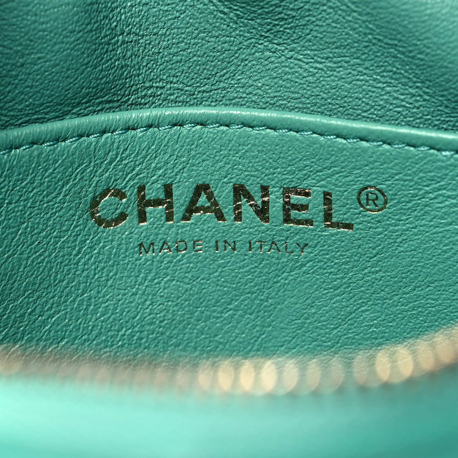 Chanel Lambskin Quilted Small Timeless Camera Case Turquoise 6 of 10