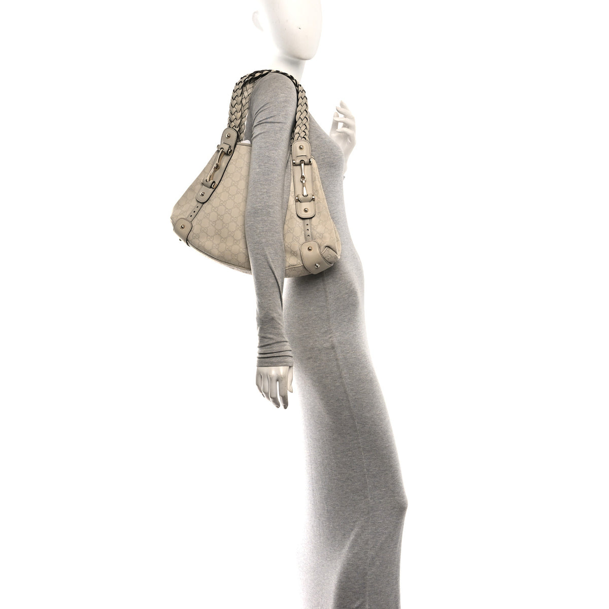 Gucci Guccissima Small Pelham Shoulder Bag Off White 2 of 10