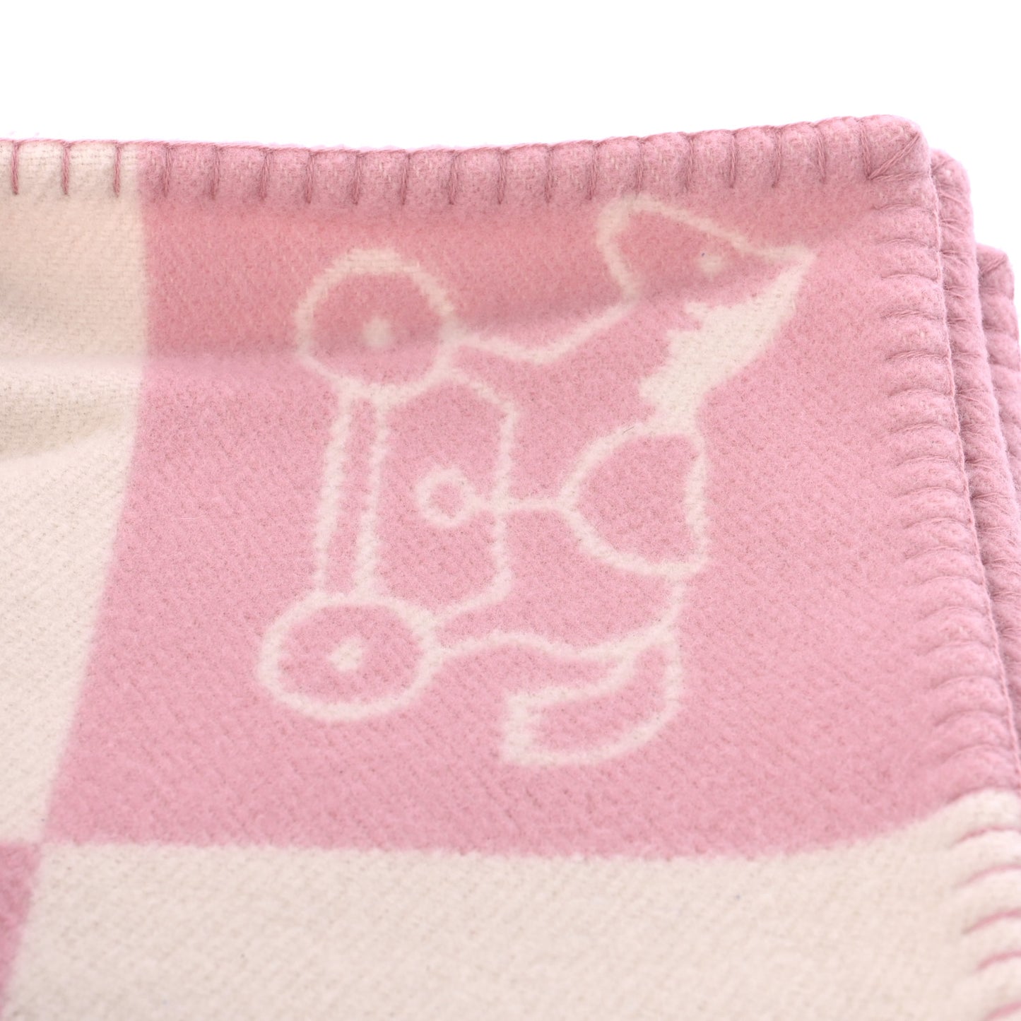 Wool Cashmere Adada Avalon Baby Blanket Rose Lilas
