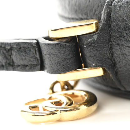 Gucci Textured Calfskin Web Ophidia Round Wrist Wallet Black 8 of 10