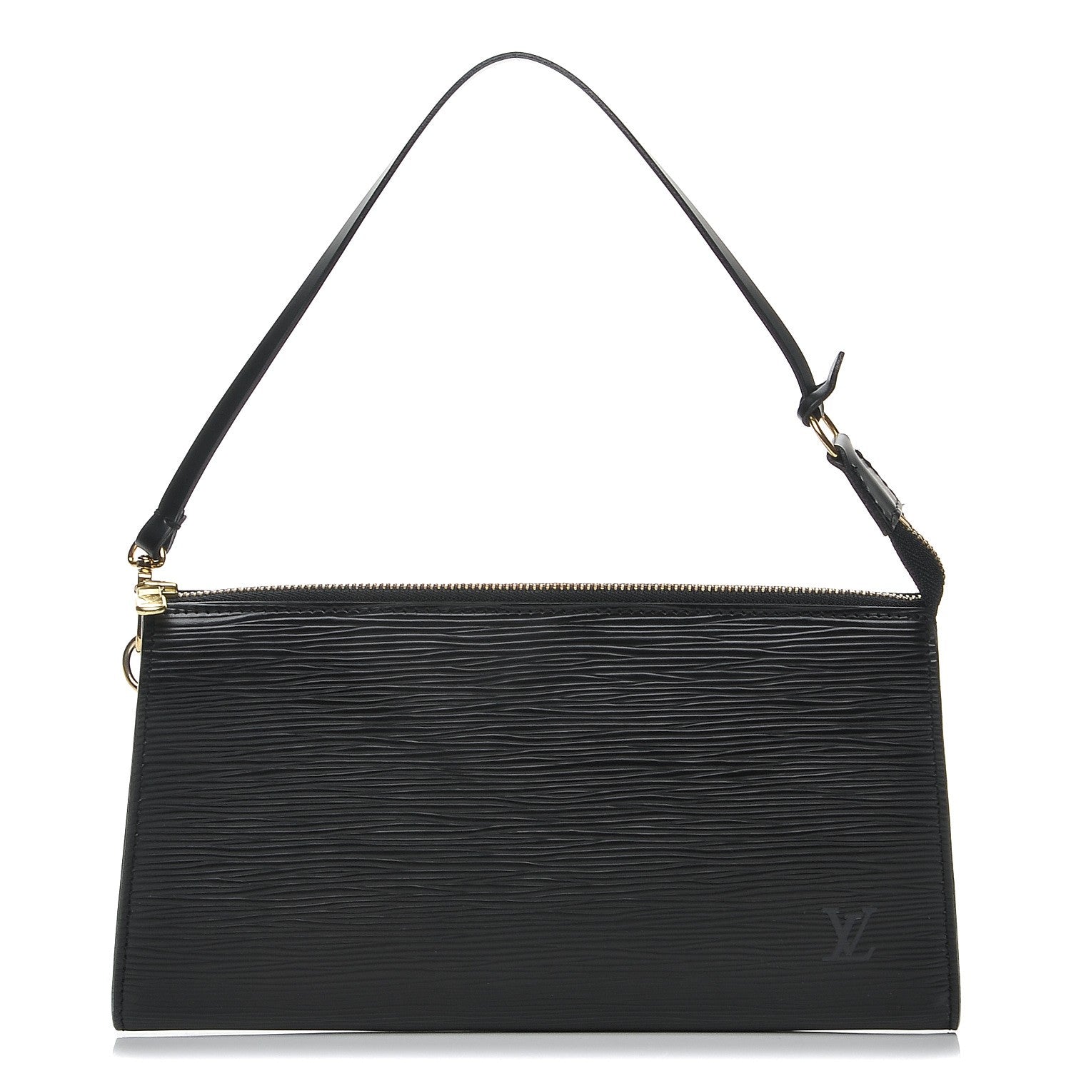Louis Vuitton Epi Pochette Accessories 24 Black 1 of 7
