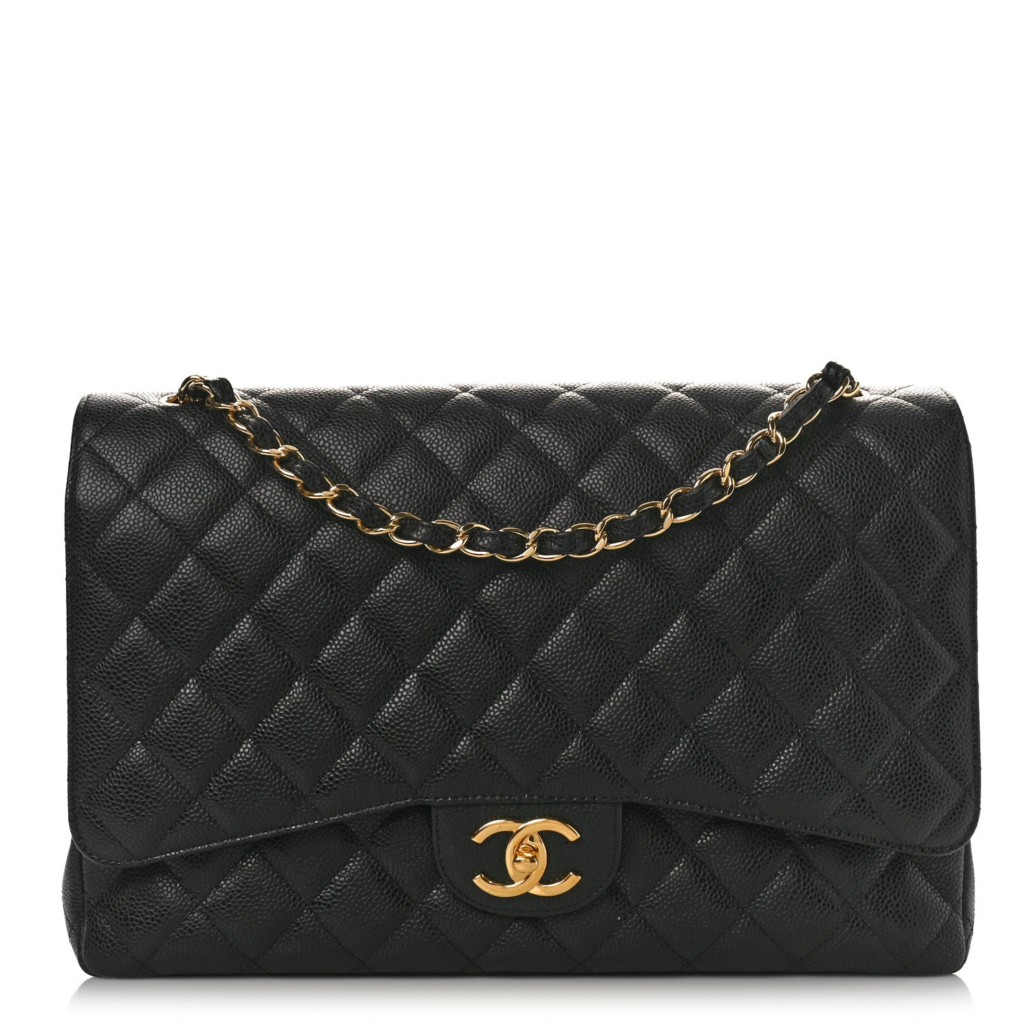 Chanel Caviar Quilted Maxi Double Flap Black 1 of 9