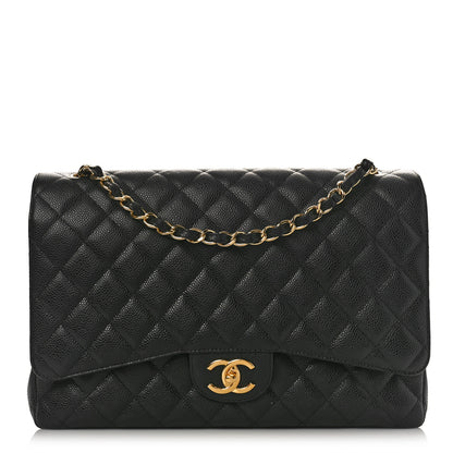 Chanel Caviar Quilted Maxi Double Flap Black 1 of 9