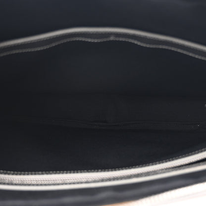 Celine Laminated Grained Calfskin Medium Briefcase Silver 5 of 13