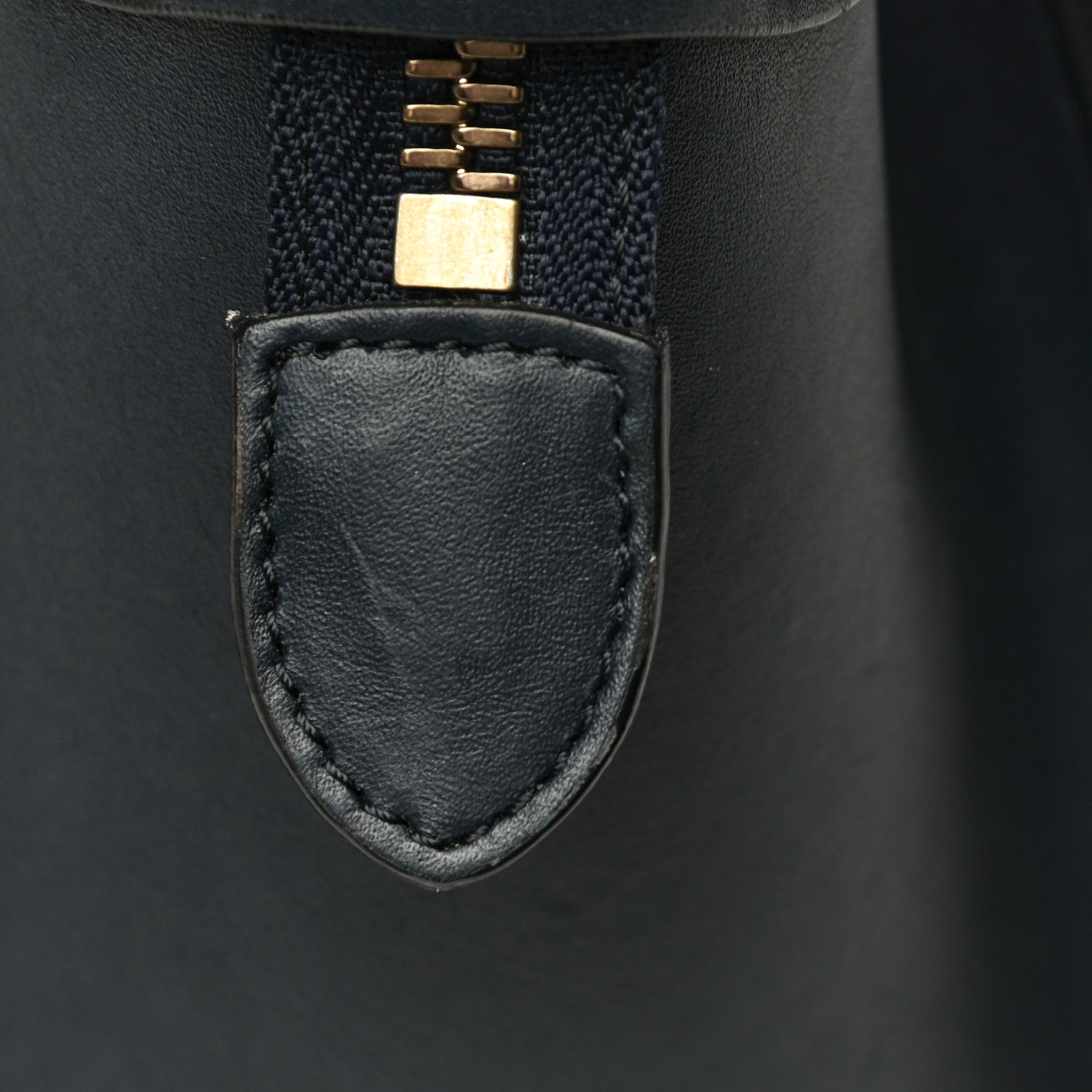 Celine Smooth Calfskin Striped Canvas Micro Luggage Navy Blue 12 of 17