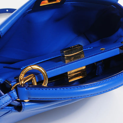 Fendi Nappa Mini Peekaboo Iconic Satchel Bleuette 5 of 10