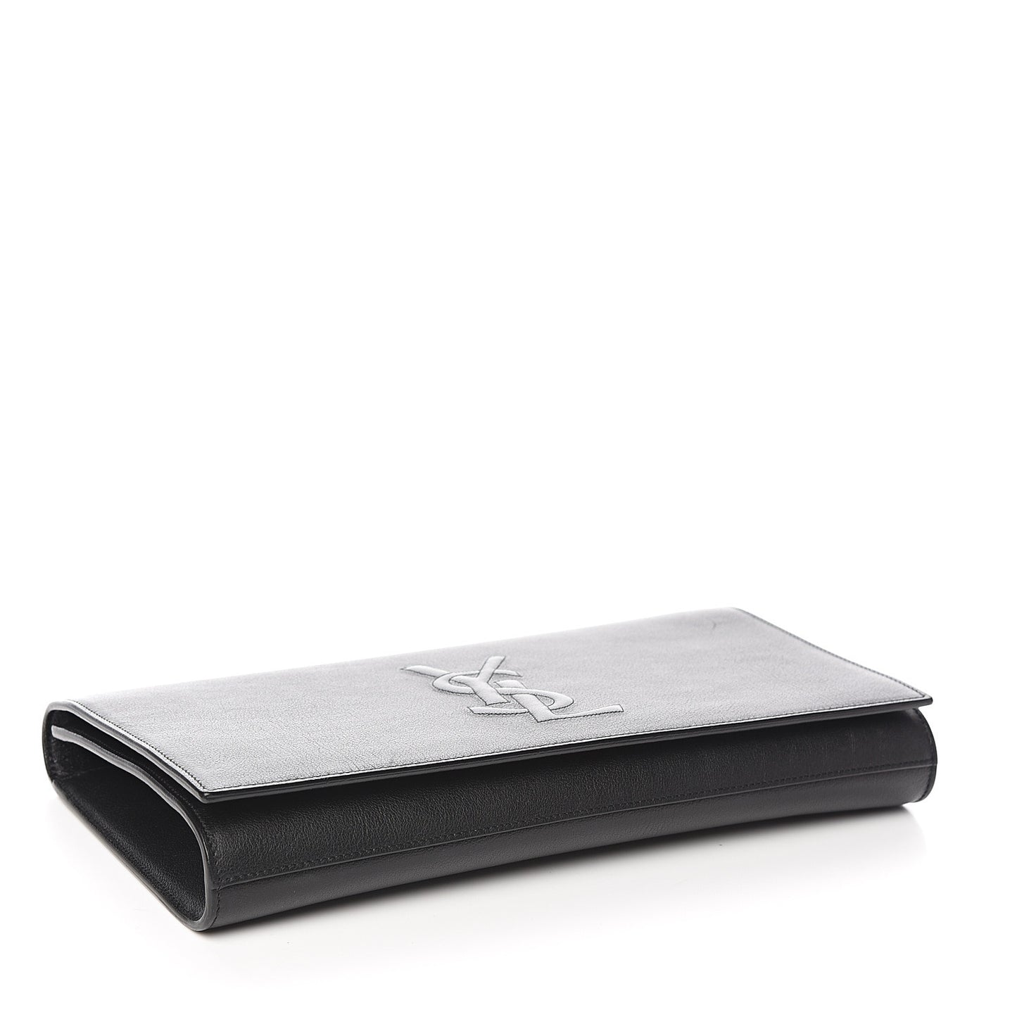 Calfskin Monogram Large Belle De Jour Clutch Black