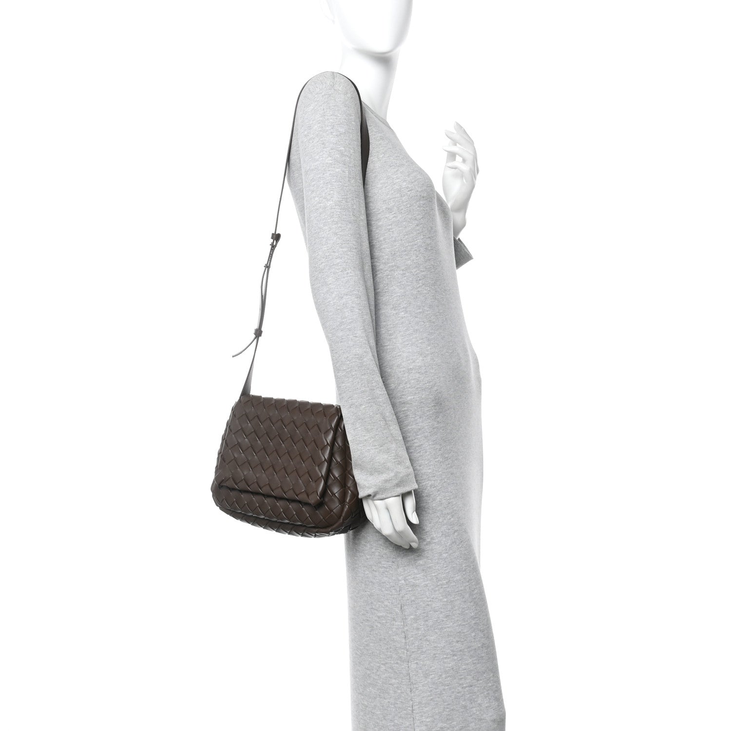 Bottega Veneta Nappa Intrecciato Small Cobble Messenger Bag Light Brown 2 of 12