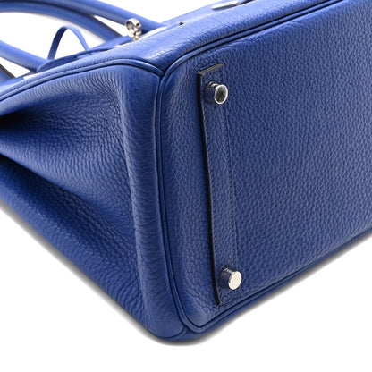 Hermes Togo Birkin 30 Bleu Electrique 9 of 10