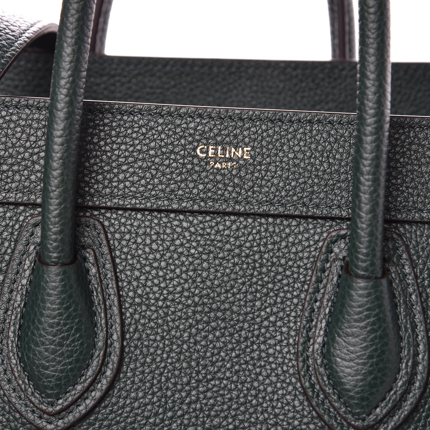 Celine Drummed Calfskin Nano Luggage Amazone 10 of 10