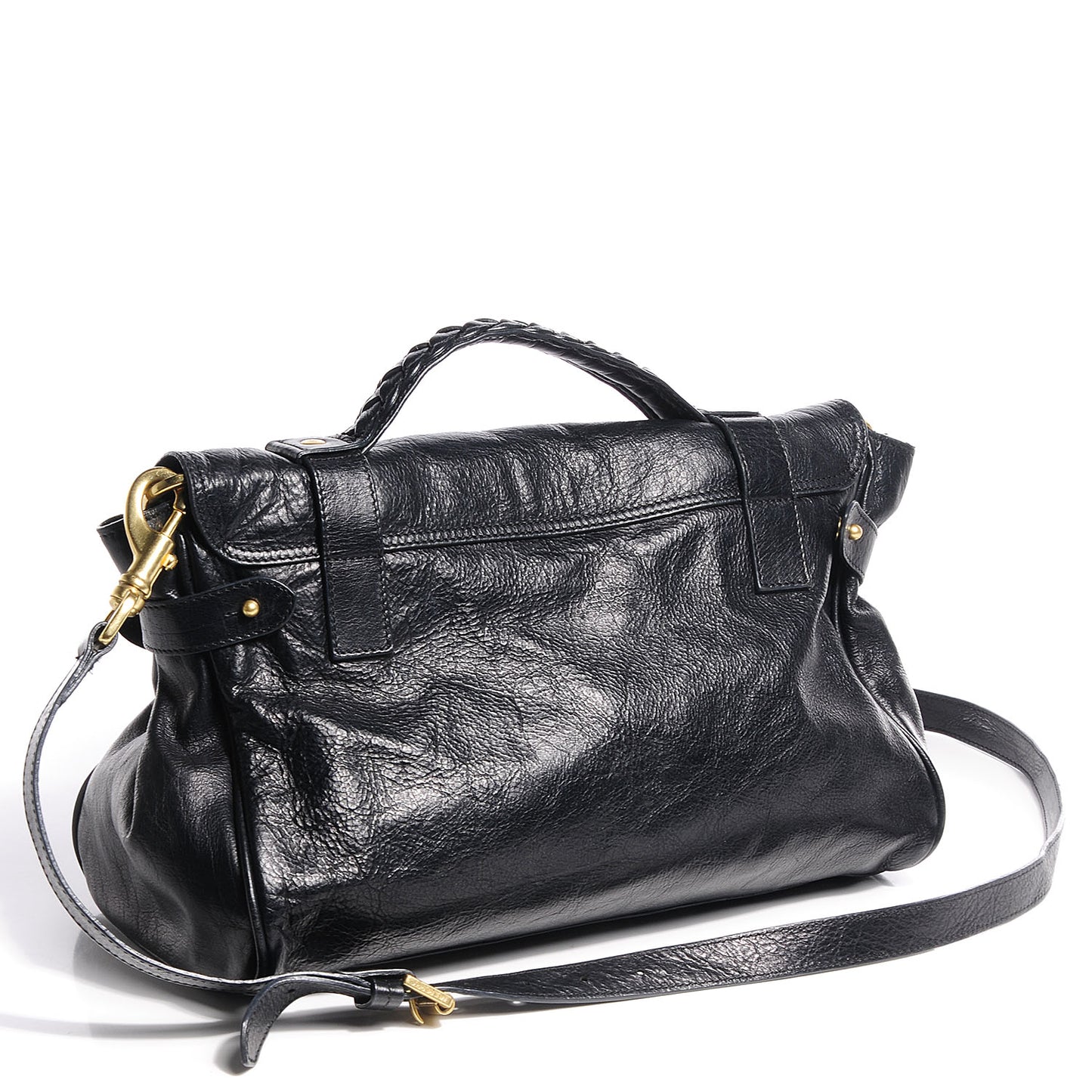 Soft Buffalo Leather Medium Alexa Black