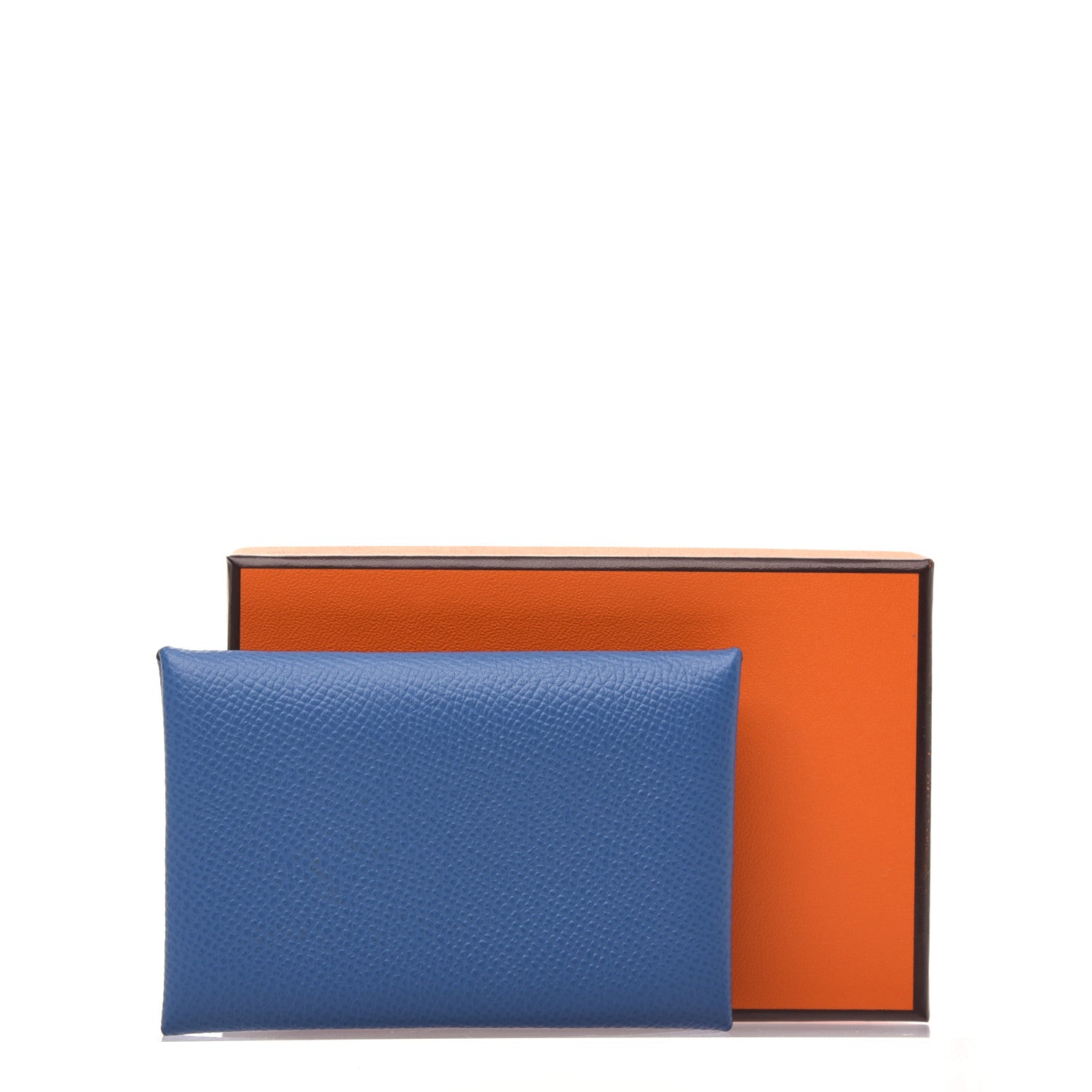 Hermes Epsom Calvi Card Case Deep Bleu 10 of 10