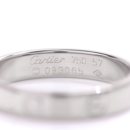 Cartier 18K White Gold 3.5mm LOVE Wedding Band Ring 57 8 4 of 4