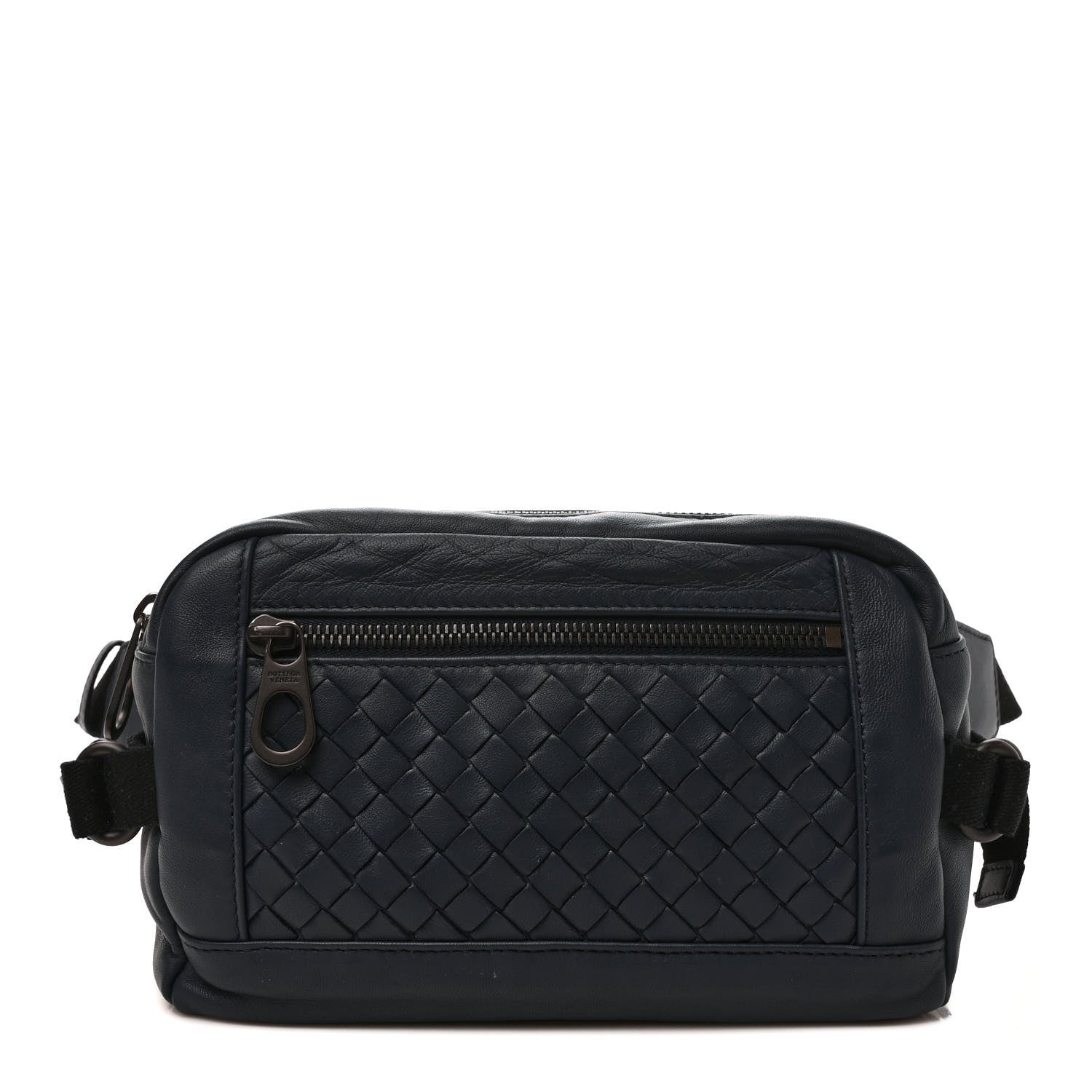 Bottega Veneta Calfskin Intrecciato Belt Bag Blue 1 of 8