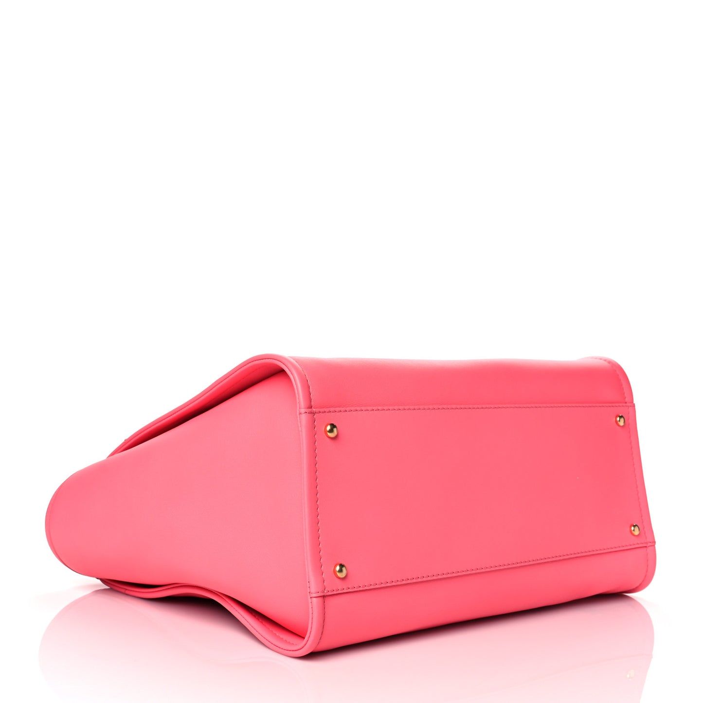 Calfskin Medium Deauville Tote Coral Pink