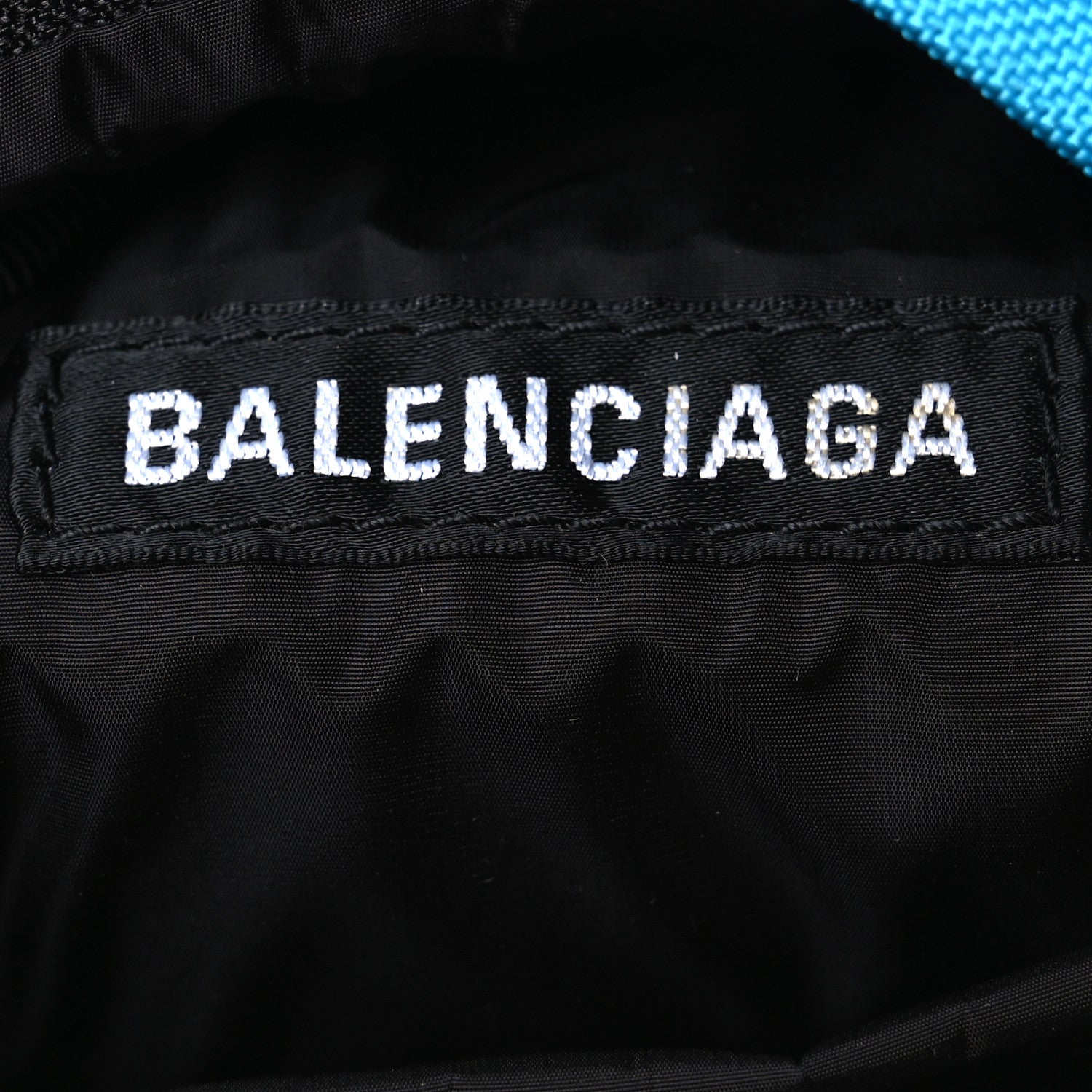 Balenciaga Recycled Casual Nylon Mini Oversized Backpack Cyclades Blue 6 of 12
