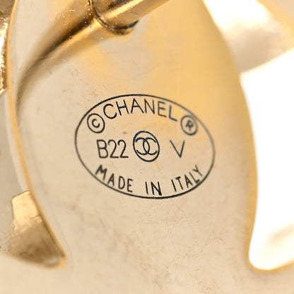 Chanel Metal CC Turnlock Earrings Gold 4 of 4