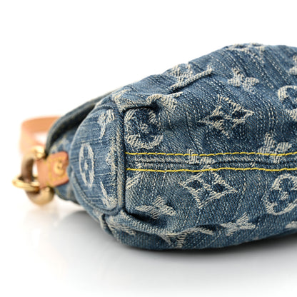 Louis Vuitton Monogram Denim Mini Pleaty Blue 9 of 13