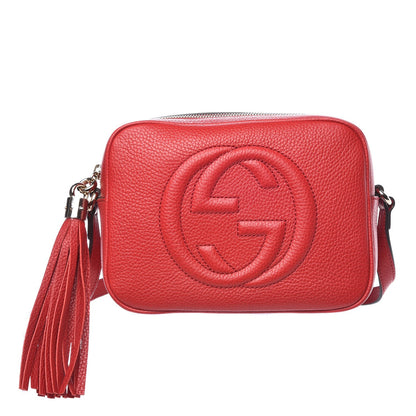 Gucci Pebbled Calfskin Small Soho Disco Bag Tabasco Red 1 of 7
