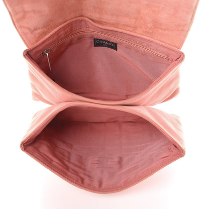 Chanel Suede Chocolate Bar Mademoiselle Flap Pink 5 of 27