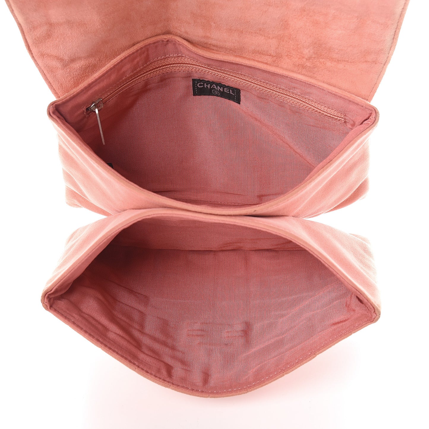 Suede Chocolate Bar Mademoiselle Flap Pink