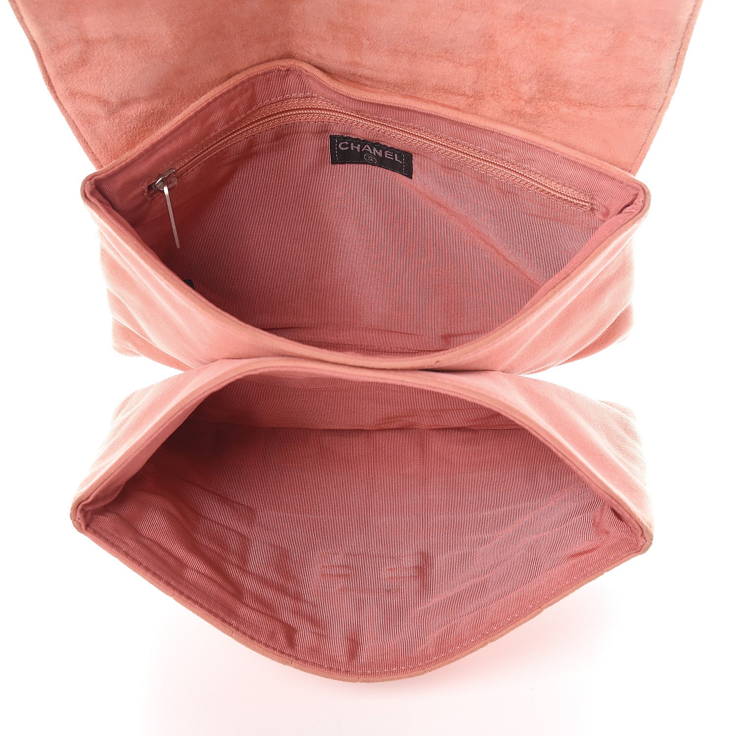 Chanel Suede Chocolate Bar Mademoiselle Flap Pink 5 of 27