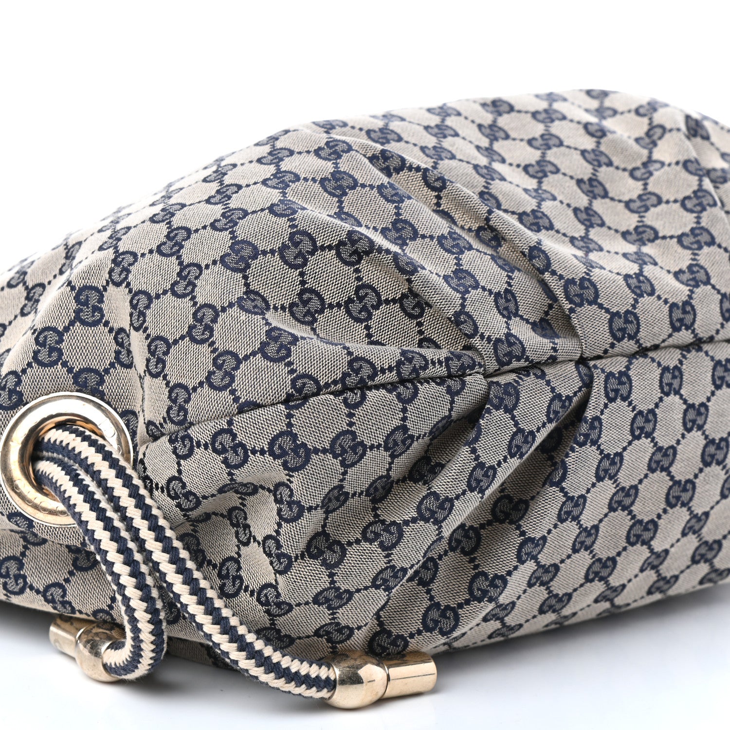 Gucci Monogram Acapulco Medium Hobo Navy 8 of 9