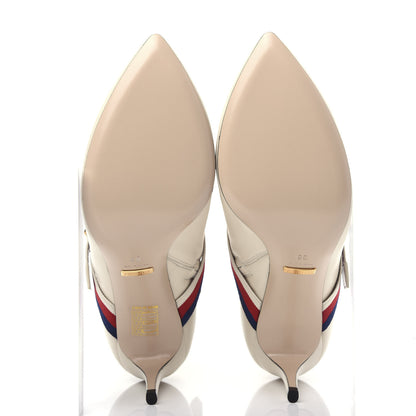 Gucci Nappa Sylvie Ankle Boots 38 Mystic White 6 of 11