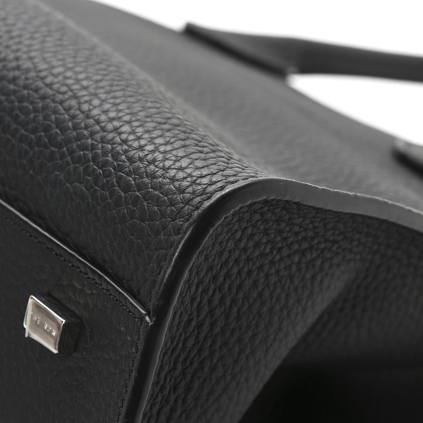 Grained Calfskin Soft Margaux 10 Bag Black
