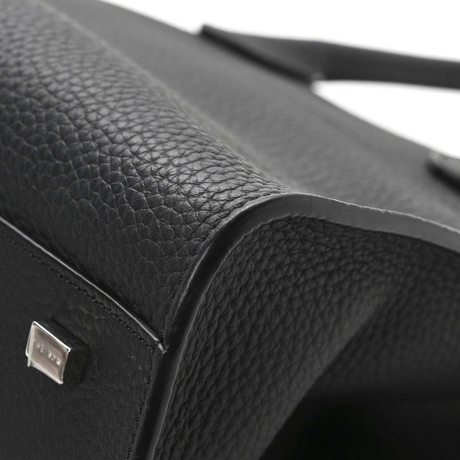 The Row Grained Calfskin Soft Margaux 10 Bag Black 11 of 11
