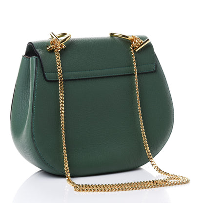 Chloe Grained Lambskin Drew Shoulder Bag Green 2 of 4