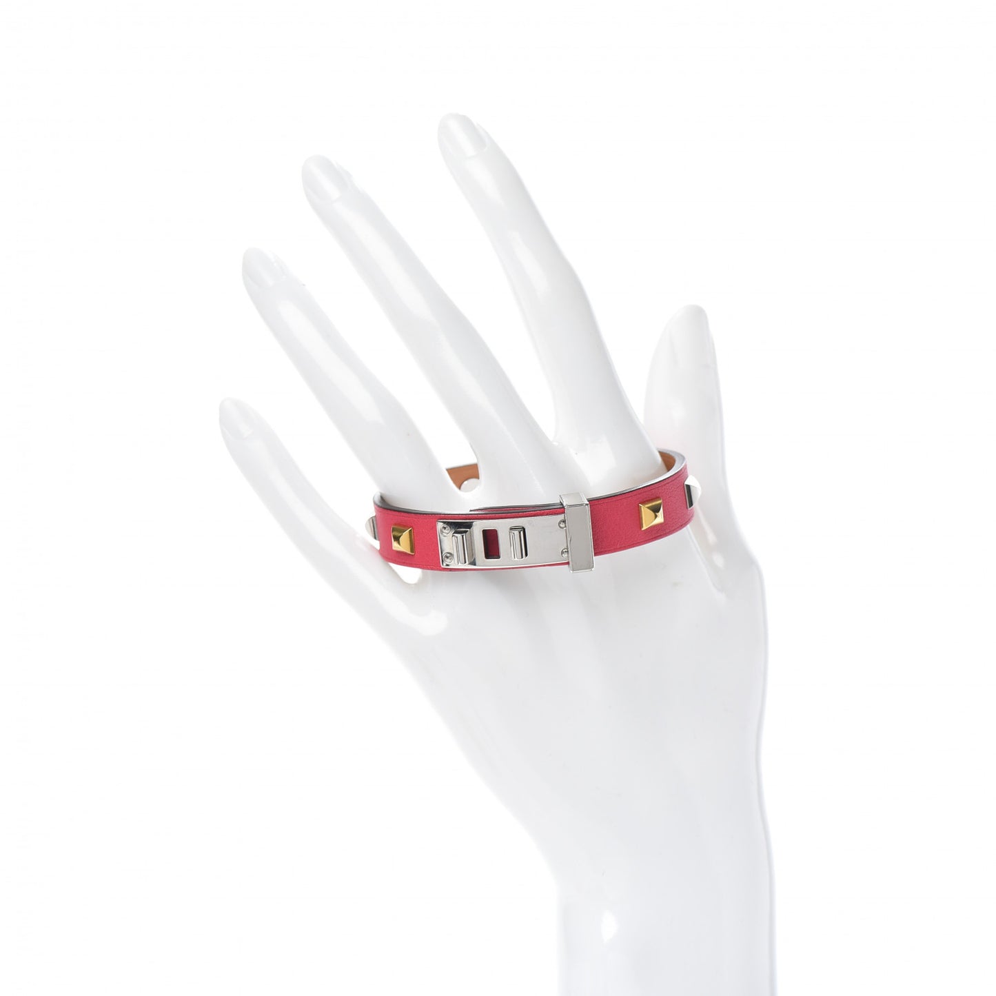 Swift Mini Dog Clous Carres Bracelet T2 Rose Extreme