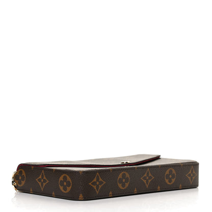 Louis Vuitton Monogram Pochette Felicie Chain Wallet Fuchsia 4 of 12