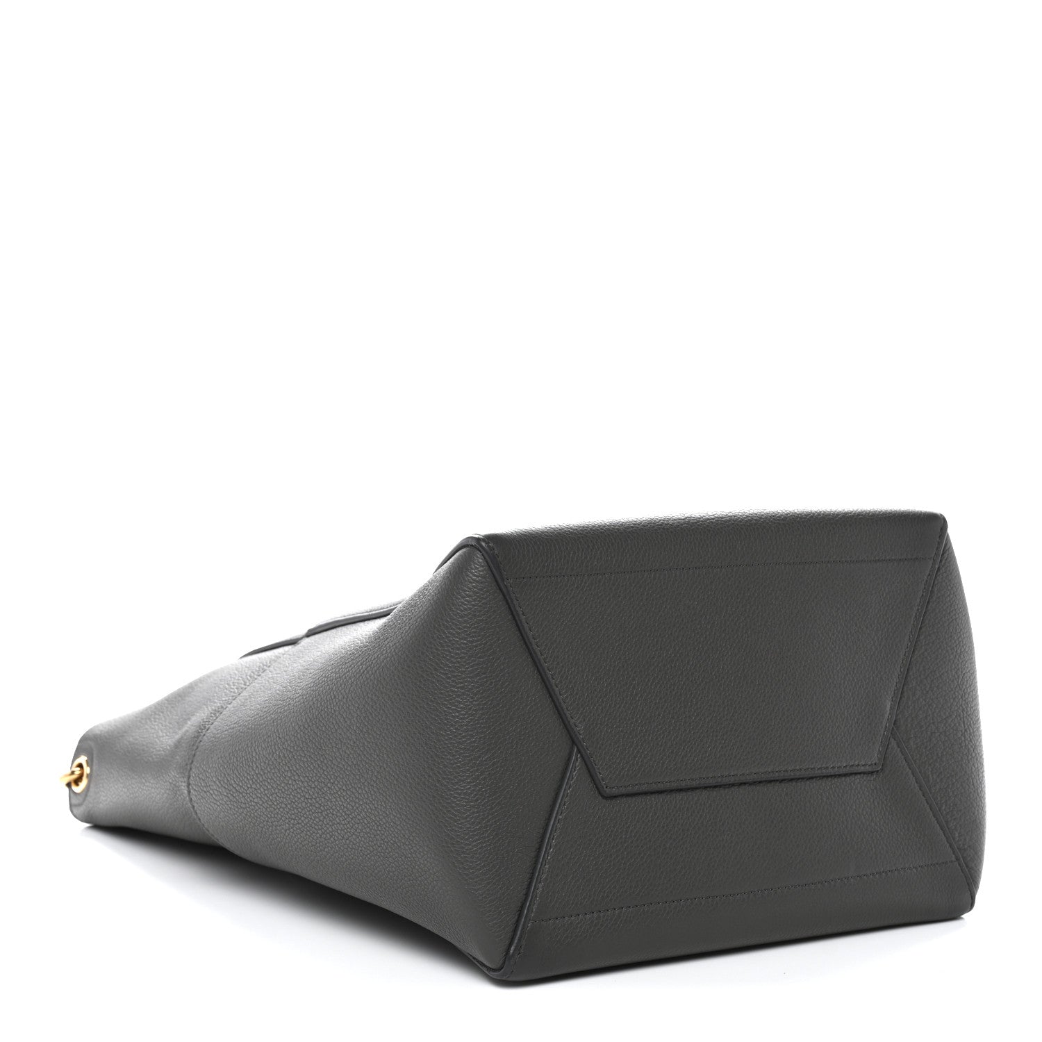 Celine Soft Grained Calfskin Sangle Bucket Bag Grey 4 of 10