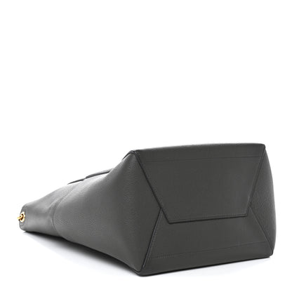 Celine Soft Grained Calfskin Sangle Bucket Bag Grey 4 of 10