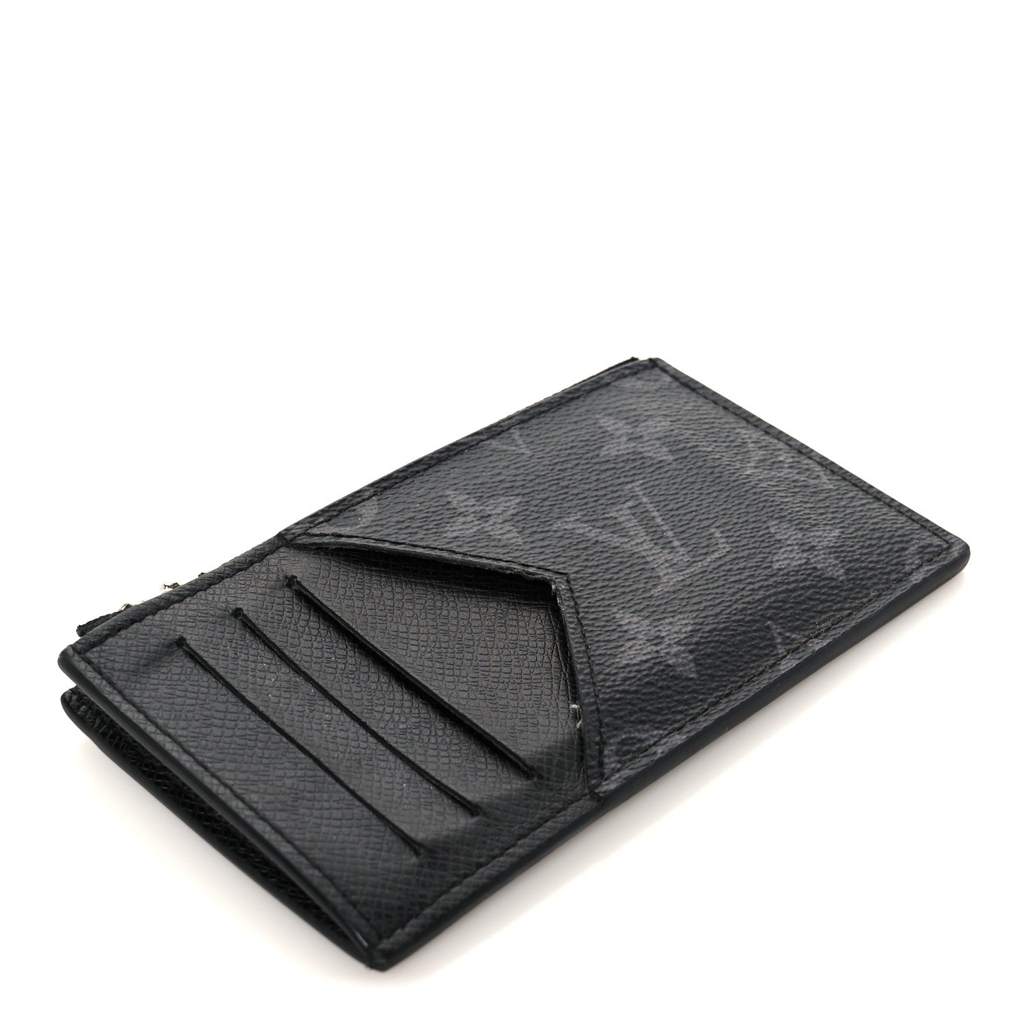 Louis Vuitton Monogram Eclipse Taiga Coin Card Holder 4 of 9