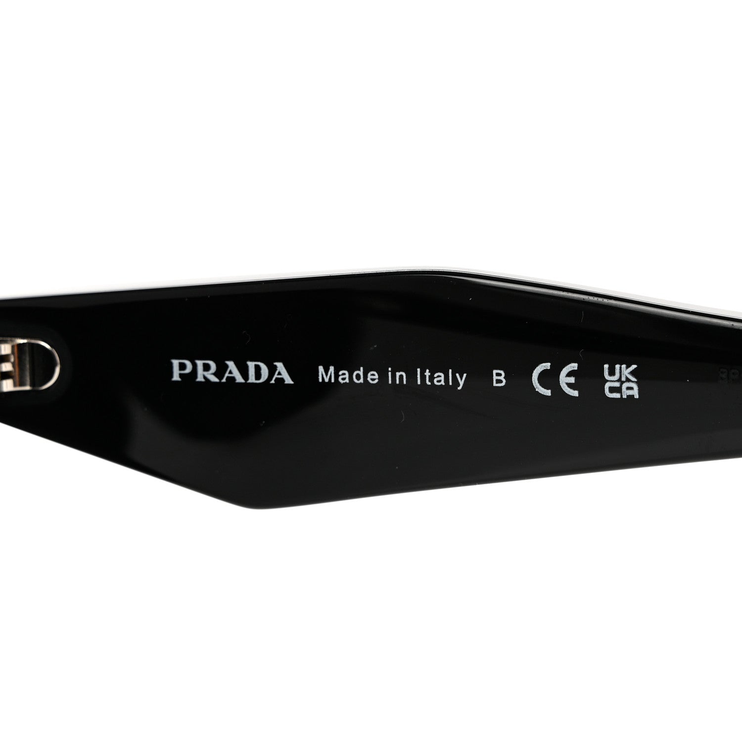 Prada Acetate Symbole Sunglasses SPR 19Z Black 6 of 6