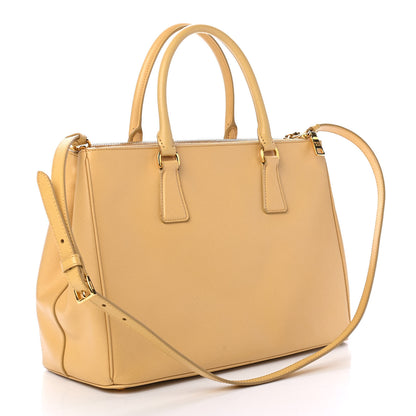 Prada Saffiano Medium Galleria Double Zip Tote Ginestra 2 of 4