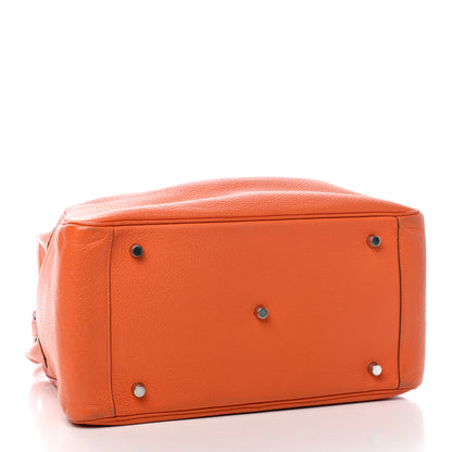 Hermes Taurillon Clemence Lindy 34 Orange 3 of 8
