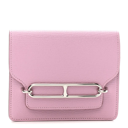 Hermes Chevre Mysore Roulis Slim Wallet Mauve Sylvestre 1 of 10
