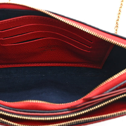 Louis Vuitton Empreinte Double Zip Pochette Marine Rouge 6 of 10